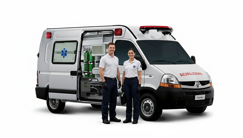Equipe de translado do Instituto Magno